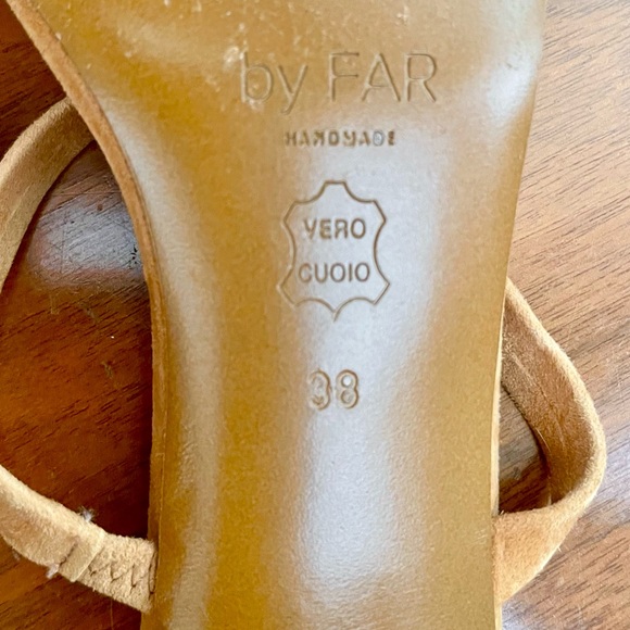 ‼️SALE‼️ By Far Tanya Suede Sandals 38 - Picture 10 of 11